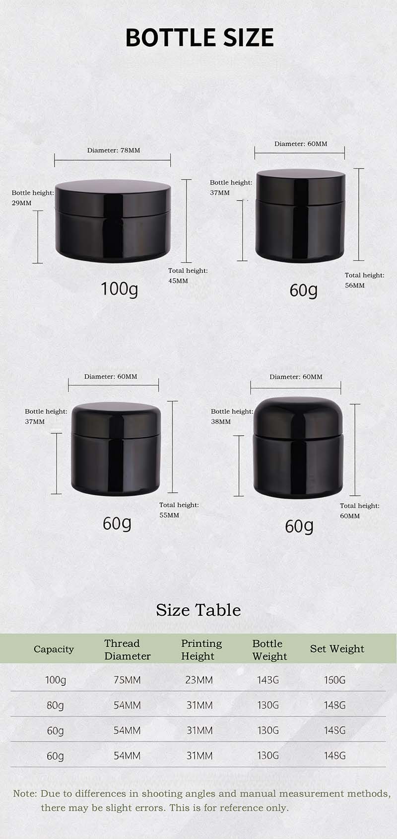 face cream in black jar