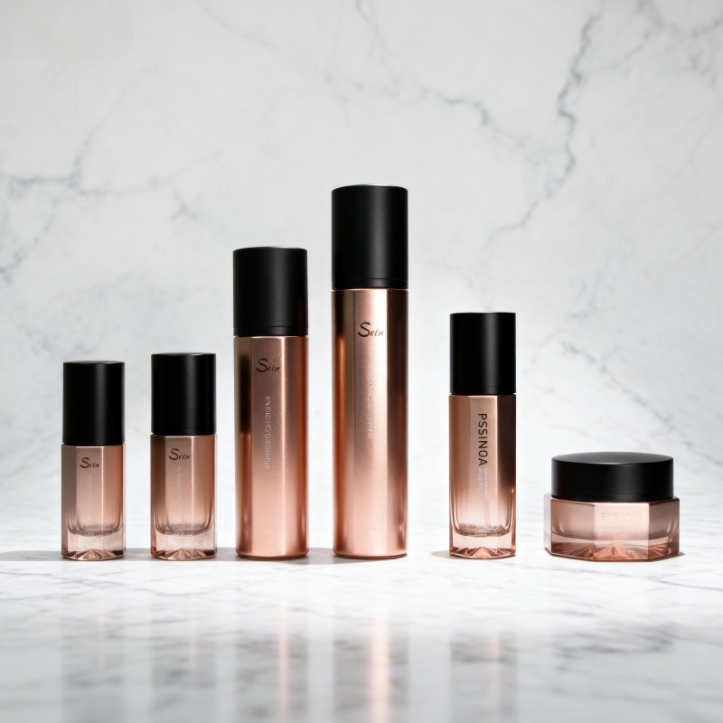 empty glass serum bottle