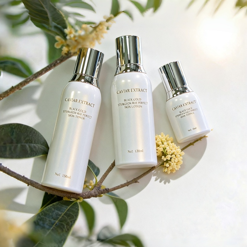 pink glass jar for face cream