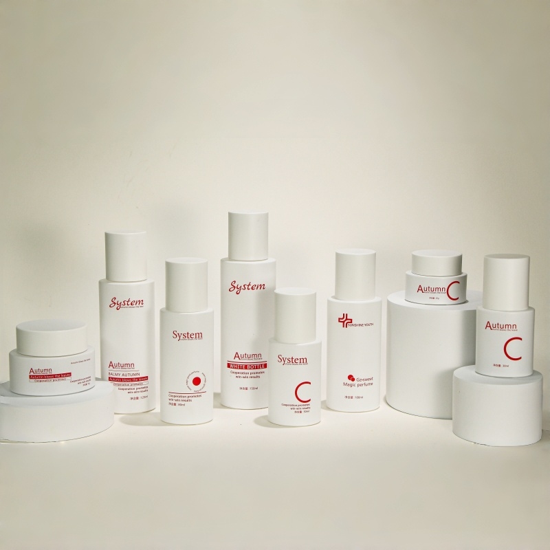 face cream in a red jar