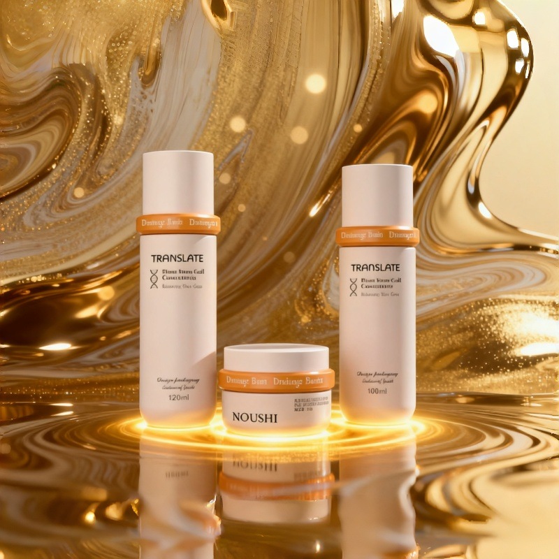 glass cosmetic bottle set