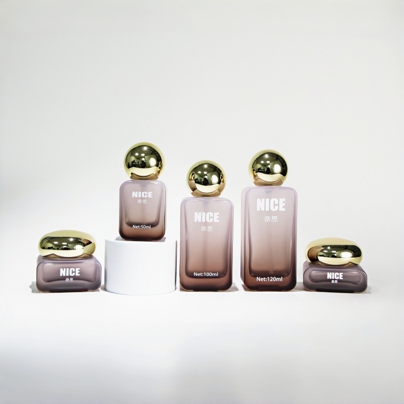 Customized processing service for cosmetic container packaging - 100 ml capacity, 50 ml glass bottles