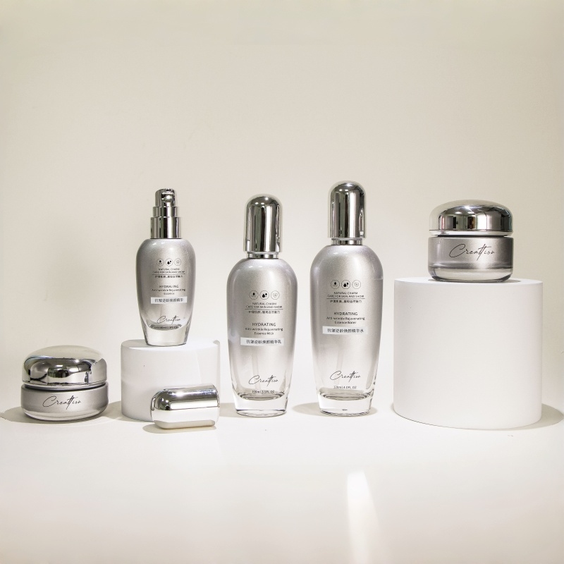 30g 50g Custom Skincare Jar Essential Oil Lotion Bottle Cosmetic Glass Packaging