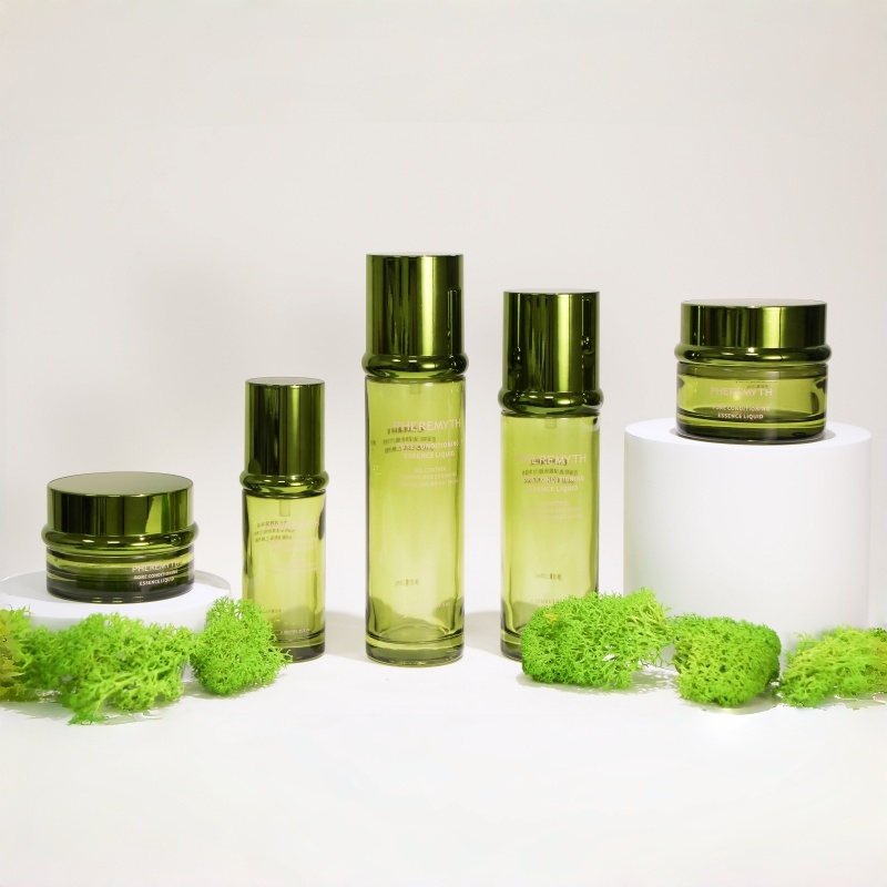 100ml Glass Cosmetic Bottle Packaging 30g 50g Skincare Jars Custom