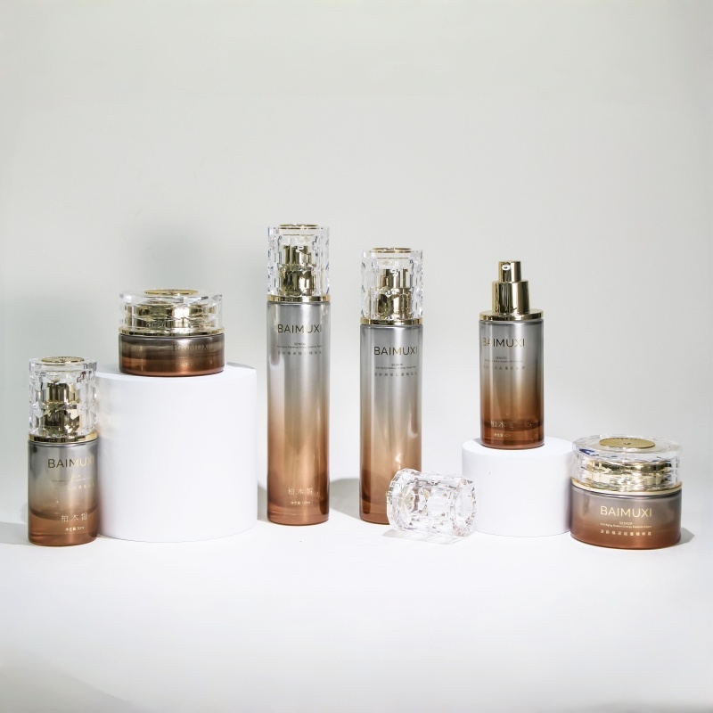 50g Cream Jar Packaging Supplier 50ml 120ml Glass Empty Cosmetic Bottles