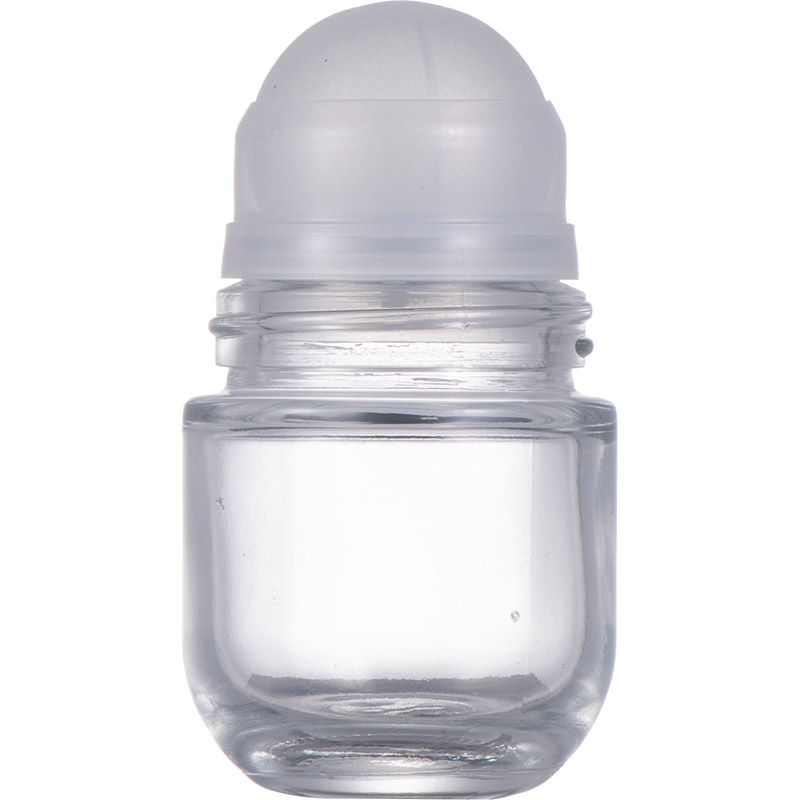 New 50ml thick and round roller ball glass bottle