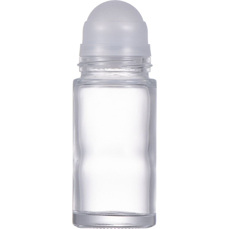50ml transparent glass bottle with ball bearings