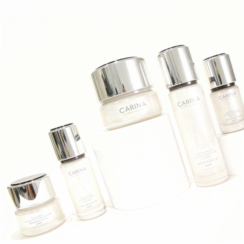 Glass Cosmetic Containers 30ml 30g 50g Glass Jars For Cosmetics