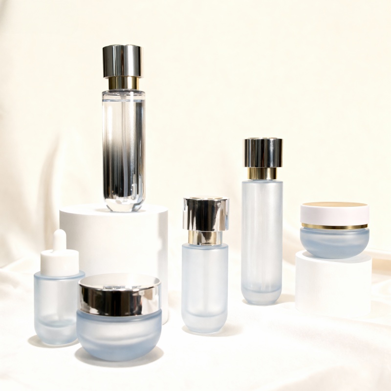 30ml 100ml 50g Glass Cosmetic Bottle Packaging Essential Oil Cream Lotion Bottle