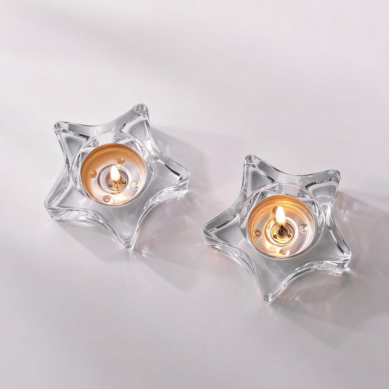 定制izable irregularly shaped glass candlesticks