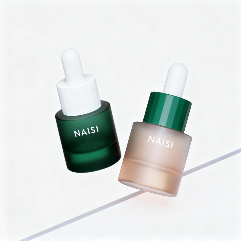 Green Glass 20ml スポイトボトルs Glass Thick Bottom Pipette Bottle