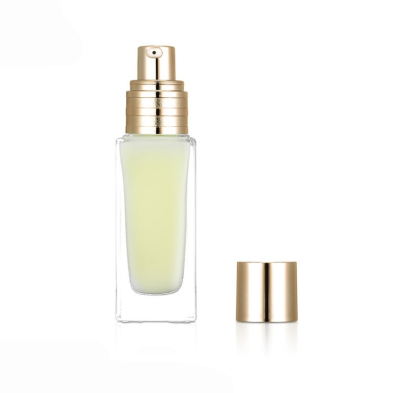 30ml Glass Square Clear Lotion Bottles