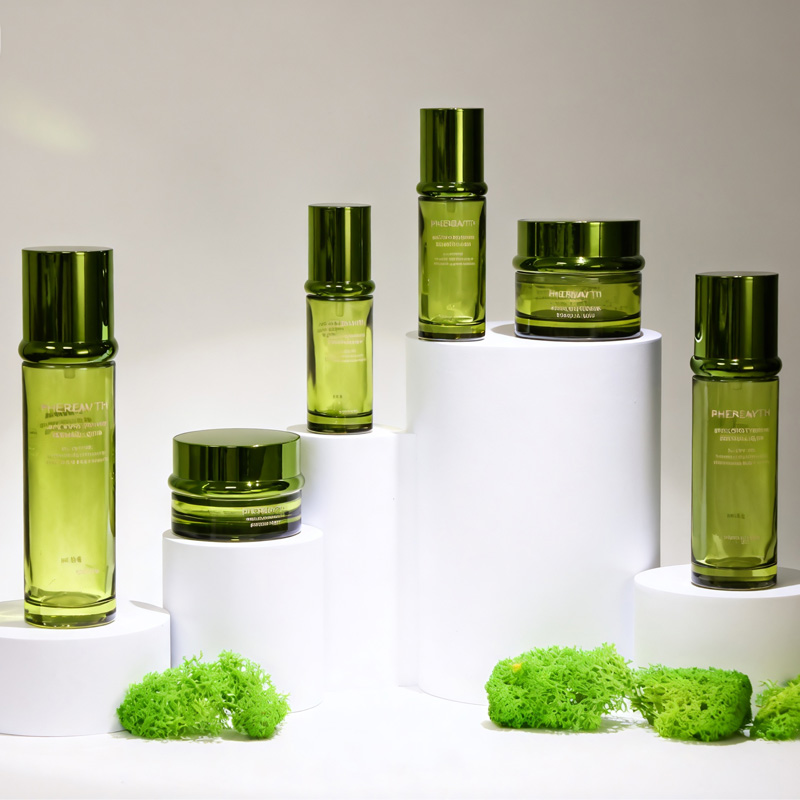 100ml Glass Cosmetic Bottle Packaging 30g 50g Skincare Jars Custom