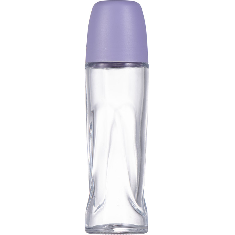 Glass ball bottle antiperspirant Verpackung Kunststoffkappe set