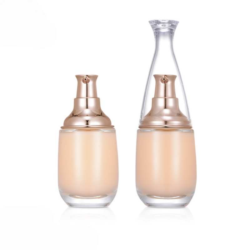 40ml oval clear glass bottle Foundation liquid bottle