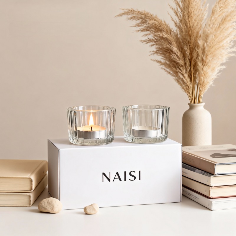 China Hot Selling Refillable Glass Empty  Candle Cup Ornament