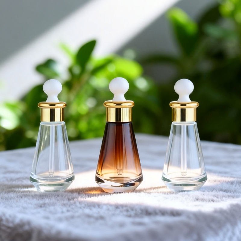 Customizable 30ml/50ml empty glass bottles for serum foundation