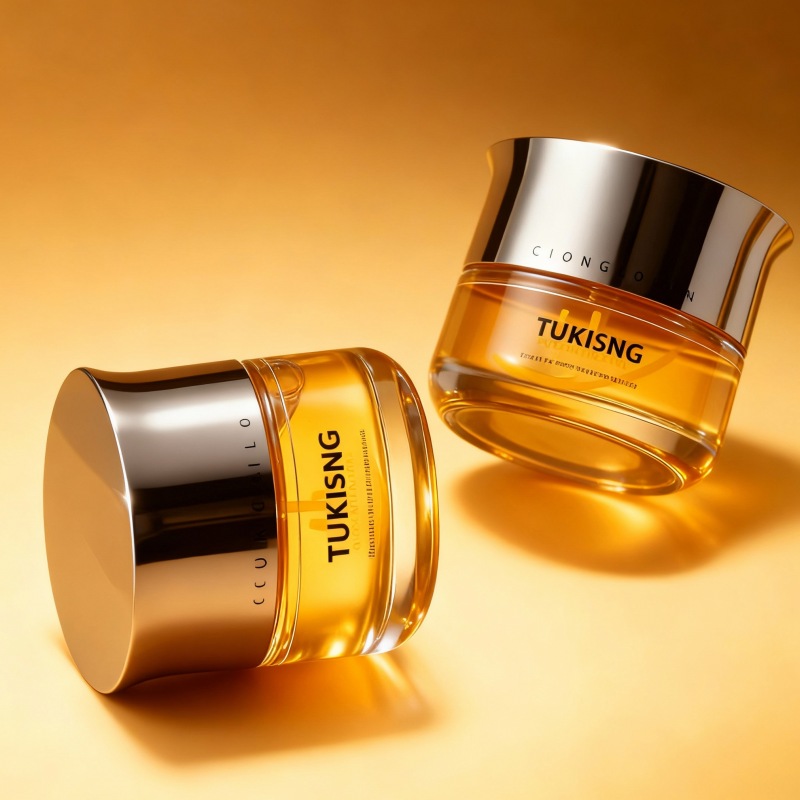 Custom Logo 30G 50G Moisturizer Jar Clear Grey Glass Lotion Pump Bottle with Silver Cap