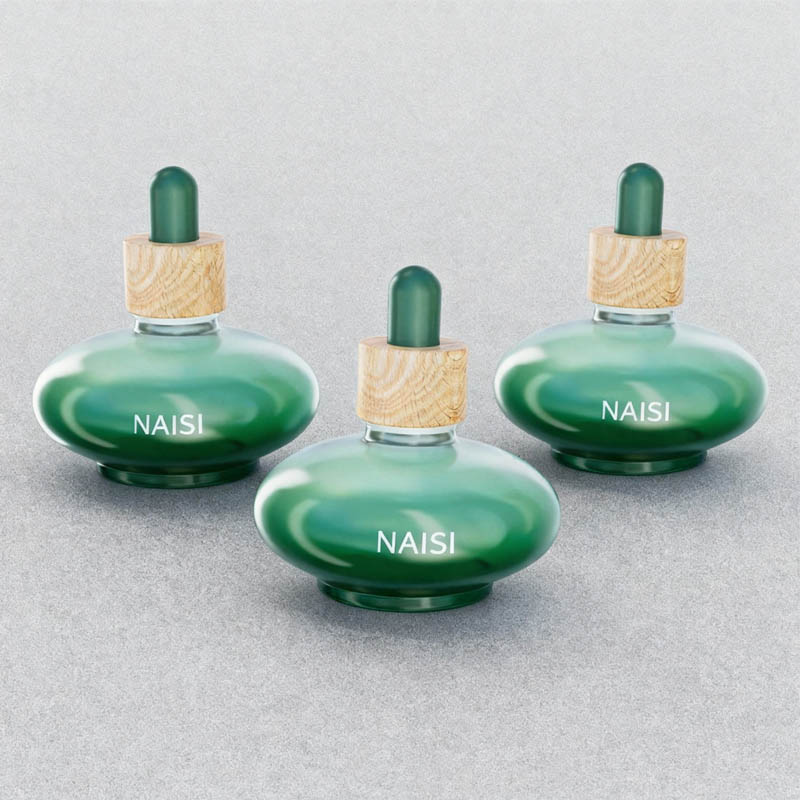 New 30ml transparent ice cube bottle 付き dropper 用 エッセンシャルオイルボトル