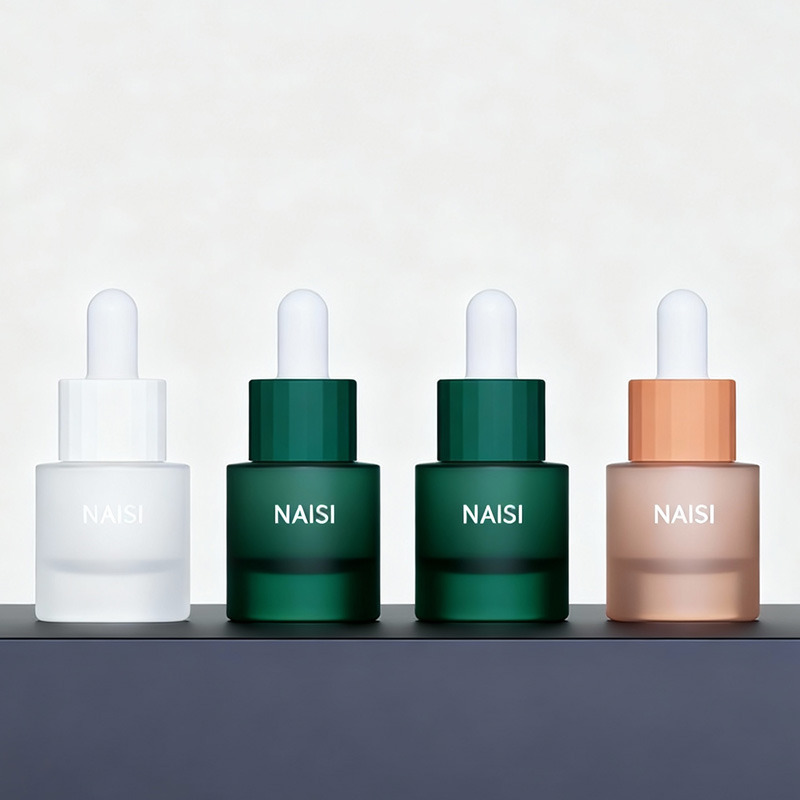 Green Glass 20ml スポイトボトルs Glass Thick Bottom Pipette Bottle