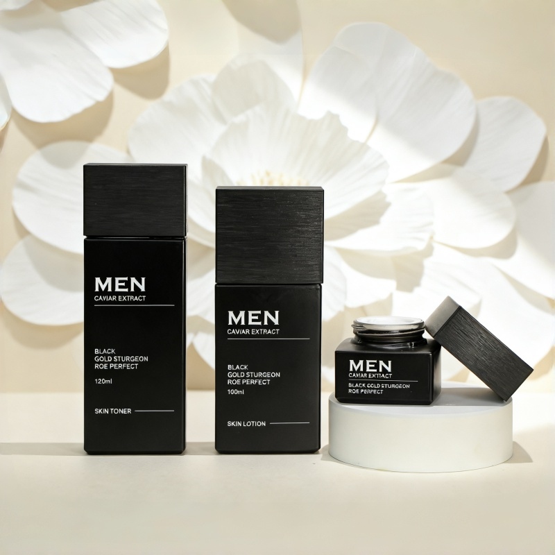 100ml 120ml Hot selling square shape glass packaging cosmetic bottle