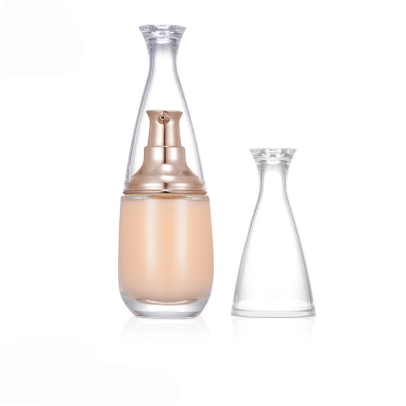 40ml oval clear glass bottle Foundation liquid bottle