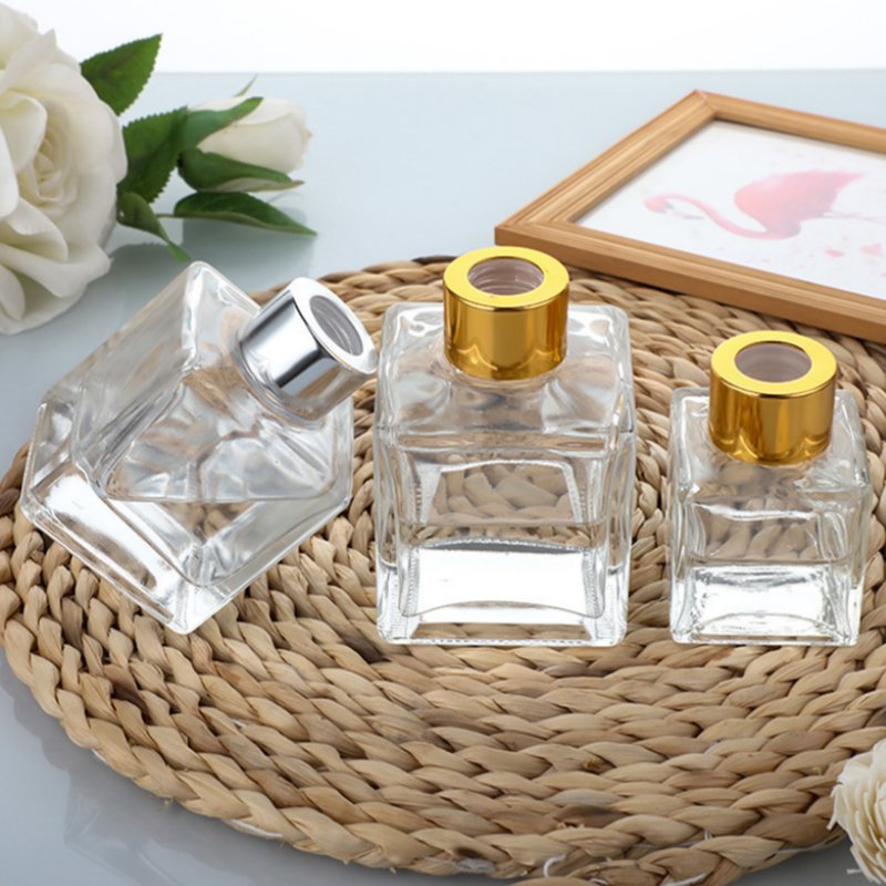 50ml 100ml 150ml 200ml 250ml 高級 Fragrance Diffuser Bottle Transparent Square