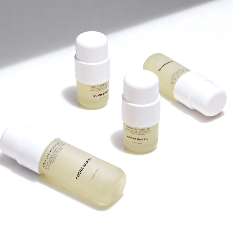 Pill-shaped, 30g and 50g, custom-made skin care lotion pump bottles and face cream jars