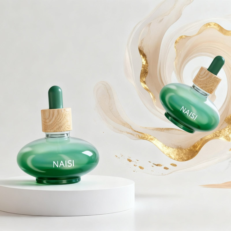 New 30ml transparent ice cube bottle 付き dropper 用 エッセンシャルオイルボトル