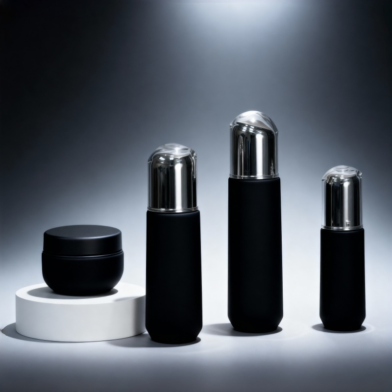 50ml 100ml Wholesale luxury frosted clear cosemtics lotion pump bottle