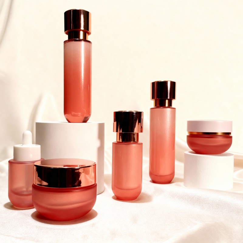 30ml 100ml 50g Glass Cosmetic Bottle Packaging Essential Oil Cream Lotion Bottle