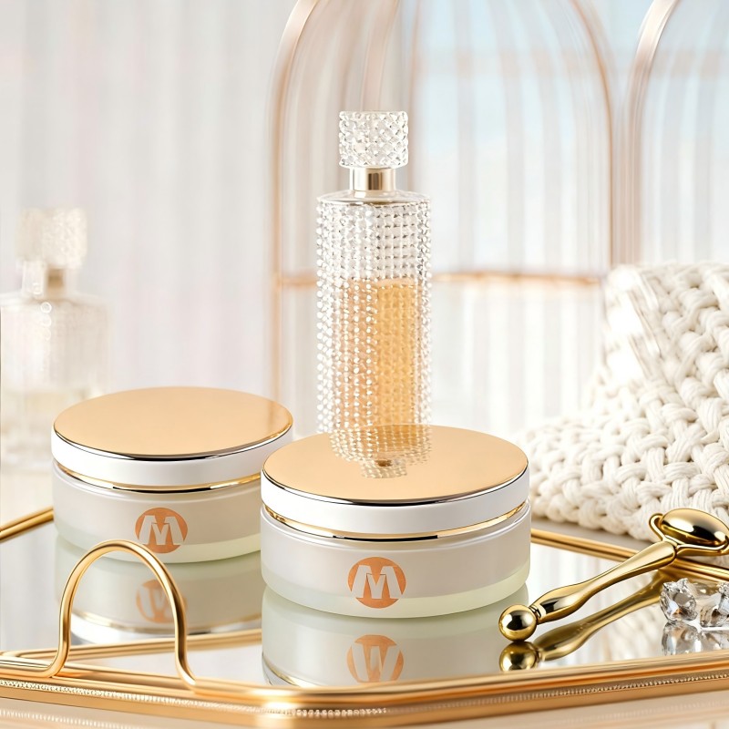 New High Quality Glass Face Cream 100g Glass Cosmetic Verpackung Jar