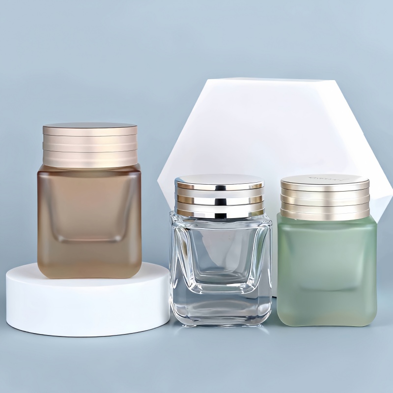 50g Square-shaped thick-bottomed cream bottle