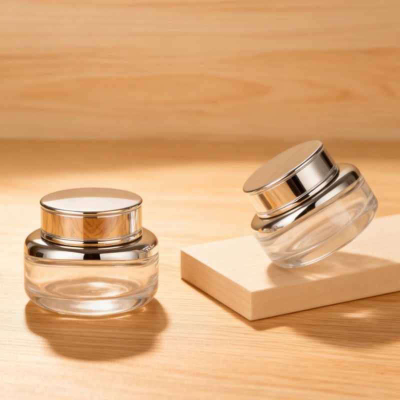 30g 50g flat-bottom cream bottle series with lids