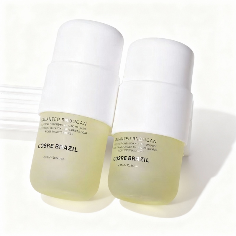 Pill-shaped, 30g and 50g, custom-made skin care lotion pump bottles and face cream jars