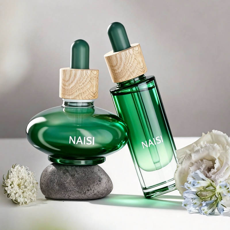 New 30ml transparent ice cube bottle 付き dropper 用 エッセンシャルオイルボトル