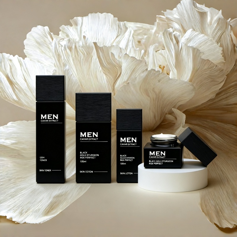 100ml 120ml Hot selling square shape glass packaging cosmetic bottle